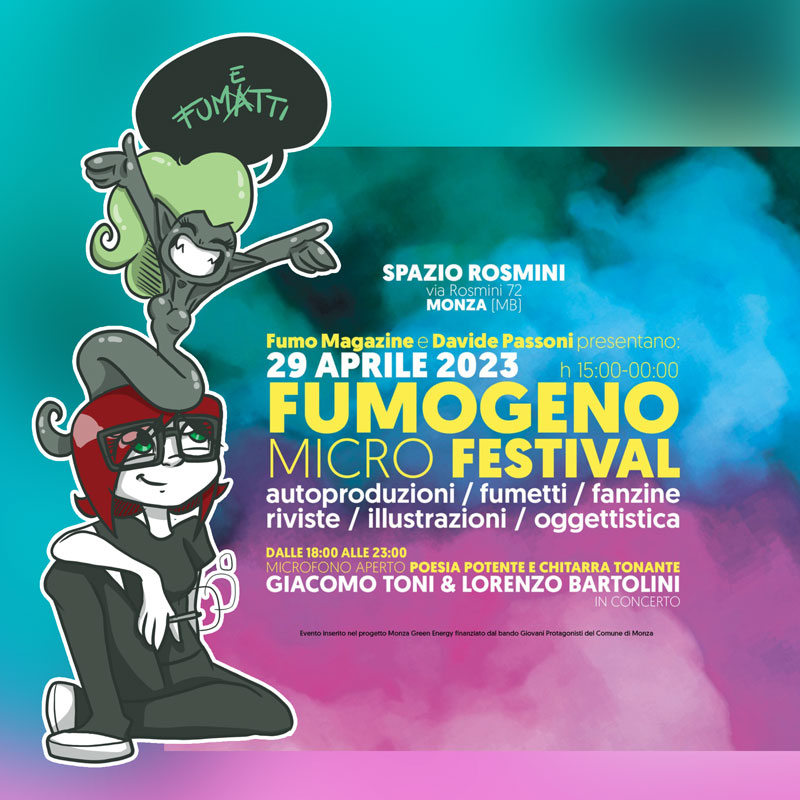 Immagine in evidenza - Evento Fumogeno Micro Festival - Spazio Rosmini Monza